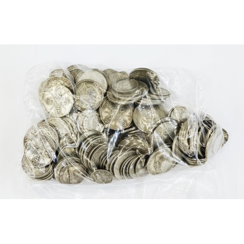 249 - Large quantity of English pre 47 coinage, weight 1.829 kgs