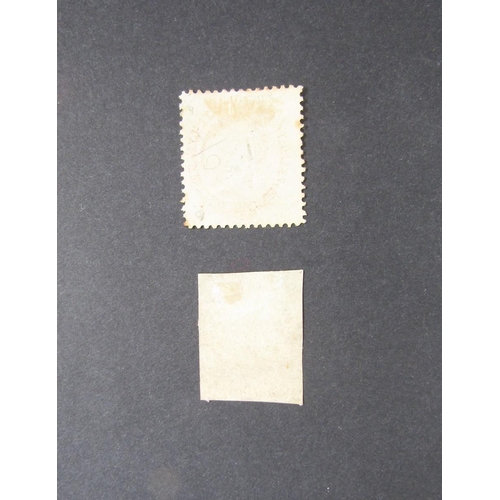 332 - Canada Newfoundland Stamps: QV 1862 used 1s rose-lake and mint 1865 2c definitives, SG 23 and 28, ca... 