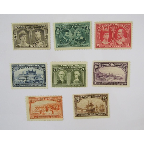 333 - Stamps of Canada: Quebec Tercentenary 1908 mint mounted set, SG 188/195 cat £550.