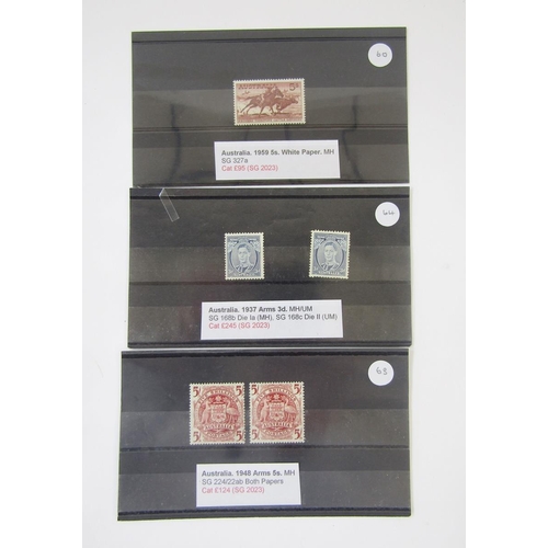 341 - Stamps of Australia: KEVII-QEII definitives, commemoratives, official and postage due in sets and wi... 