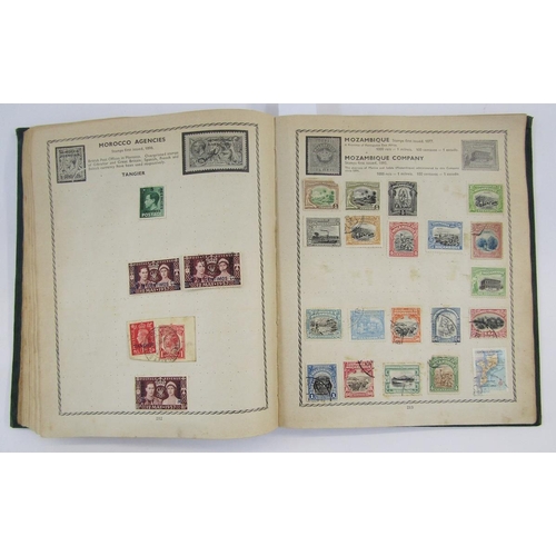 359 - All World: Old ‘Triumph’ album of mostly used definitives and commemoratives, QV-early QEII. GB incl... 