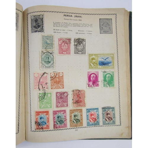 359 - All World: Old ‘Triumph’ album of mostly used definitives and commemoratives, QV-early QEII. GB incl... 