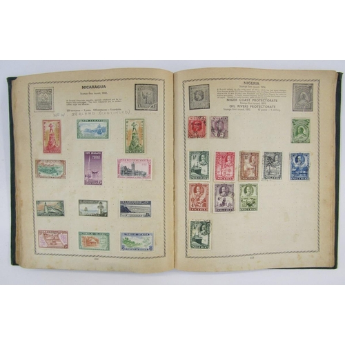 359 - All World: Old ‘Triumph’ album of mostly used definitives and commemoratives, QV-early QEII. GB incl... 