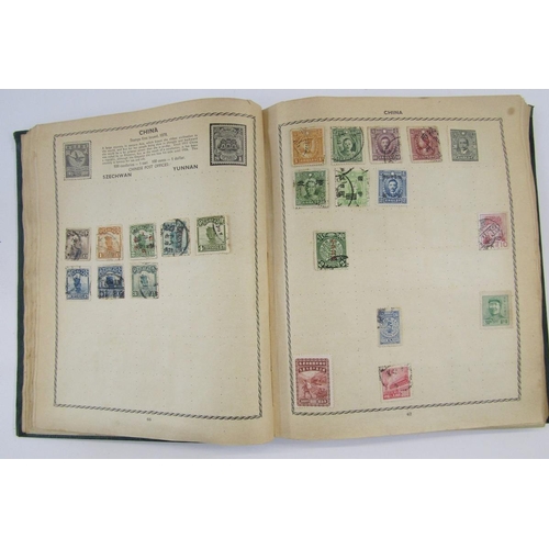 359 - All World: Old ‘Triumph’ album of mostly used definitives and commemoratives, QV-early QEII. GB incl... 