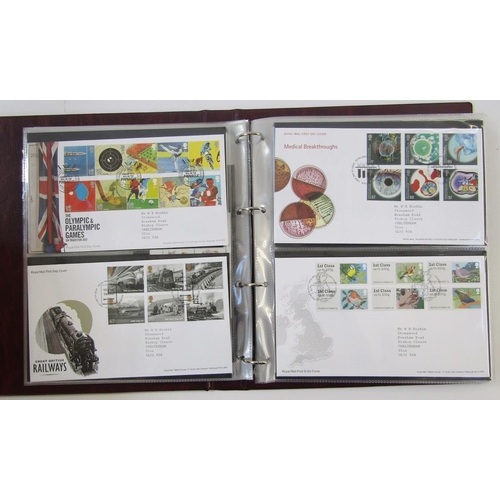 361 - GB stamps: With decimal face value £750+, boxed collection of Royal Mail album of mainly mint commem... 