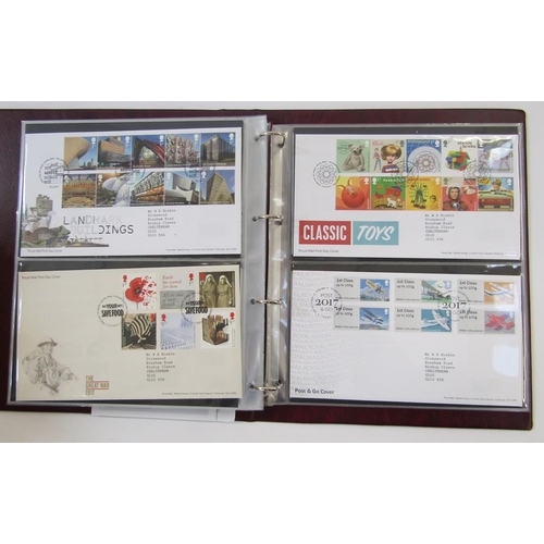 361 - GB stamps: With decimal face value £750+, boxed collection of Royal Mail album of mainly mint commem... 