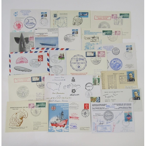 365 - Polar stamps: Some 90 covers, postcards and air letter from over 20 countries relating to Arctic and... 