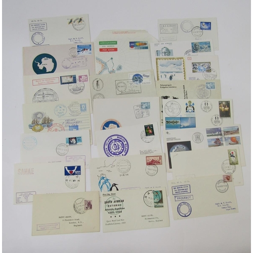 365 - Polar stamps: Some 90 covers, postcards and air letter from over 20 countries relating to Arctic and... 