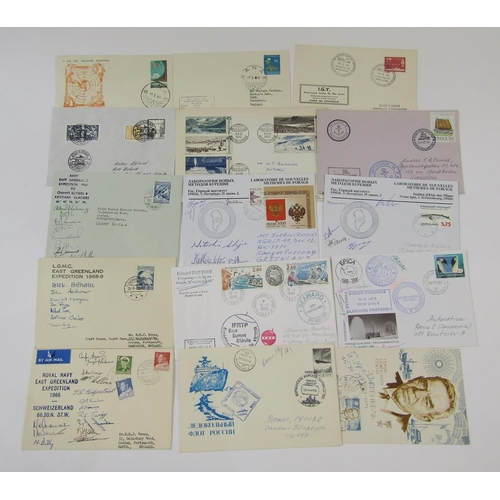 365 - Polar stamps: Some 90 covers, postcards and air letter from over 20 countries relating to Arctic and... 