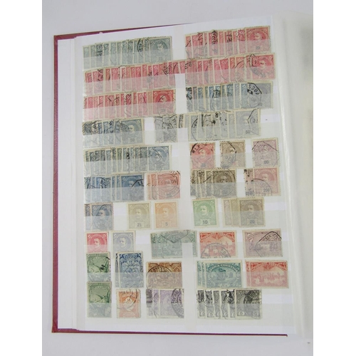 372 - Portugal Stamps: Large 48 page stock book of mint and used from early issues to modern day including... 