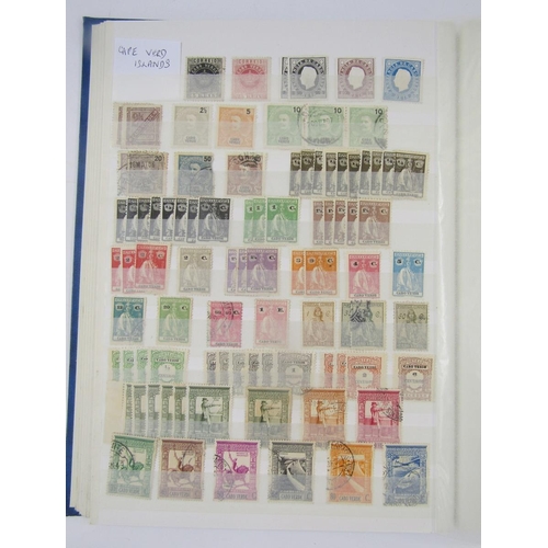 373 - Portugal Colonial Stamps: Large 48 page stock book of mint and used issues including Angola, Azores,... 