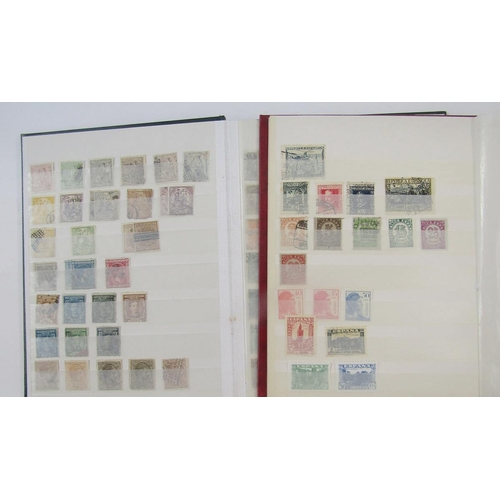 374 - Stamps of Spain: Two small stockbooks mint and used, from first 1850 issue to 1938 including definit... 