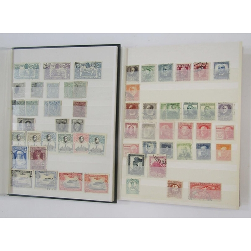 374 - Stamps of Spain: Two small stockbooks mint and used, from first 1850 issue to 1938 including definit... 