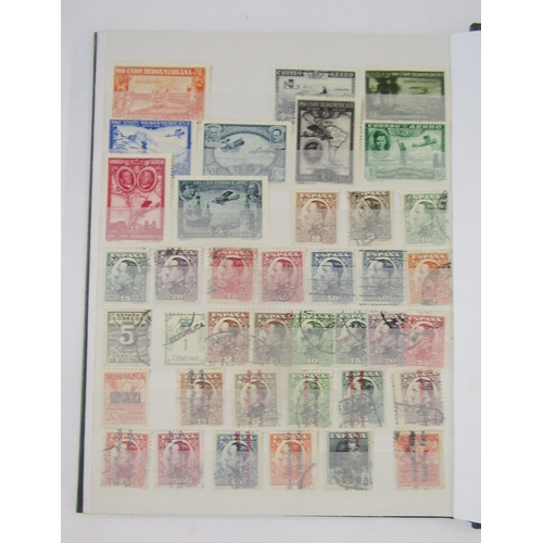 374 - Stamps of Spain: Two small stockbooks mint and used, from first 1850 issue to 1938 including definit... 