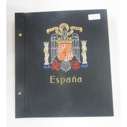 375 - Stamps of Spain: Large box of 4 bespoke DAVO albums of mostly used from first 1850 definitive on. Ea... 