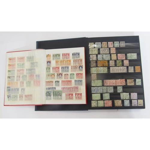 377 - Stamps of Albania, Algeria, Argentina, Monaco and San Marino: Four stock books including early issue... 