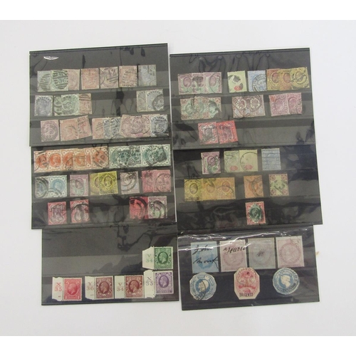 380 - GB Stamps: Small white carton of QV-QEII mint and used definitives, commemoratives, officials, regio... 