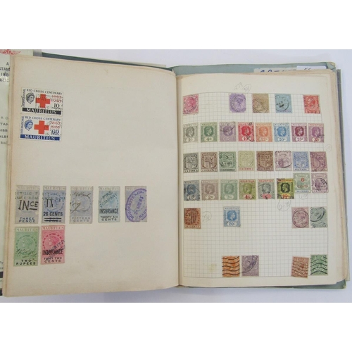 381 - World Stamps: Swiftsure album with 2 Zanzibar covers of 1964 used sets complete. In muddled order wi... 