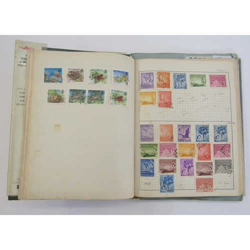 381 - World Stamps: Swiftsure album with 2 Zanzibar covers of 1964 used sets complete. In muddled order wi... 