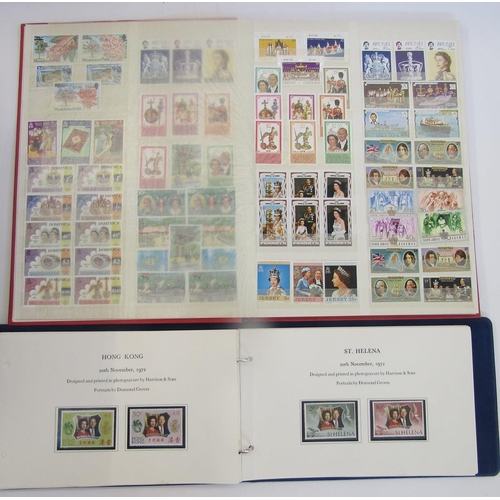 383 - British Commonwealth: Box of 4 QEII royal event Omnibus album/stockbooks with mint and used issues i... 