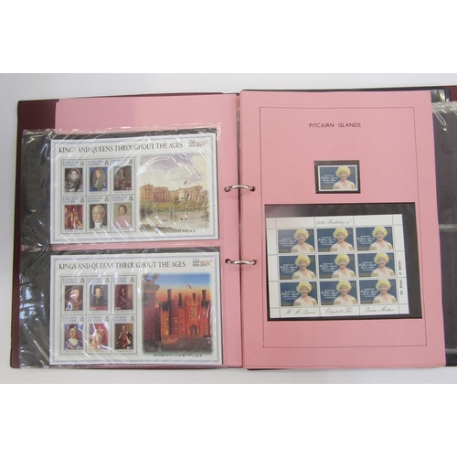 383 - British Commonwealth: Box of 4 QEII royal event Omnibus album/stockbooks with mint and used issues i... 