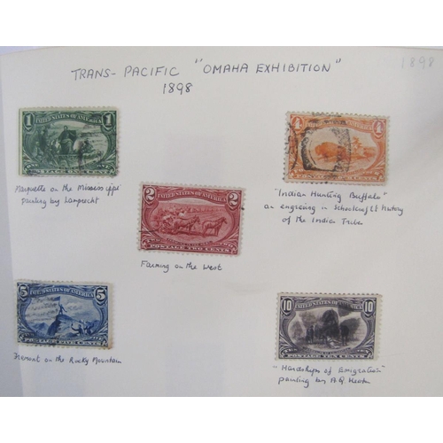 385 - USA stamps: Three books of mint & used from 1851 to 1990s with some earlier issues and much of later... 