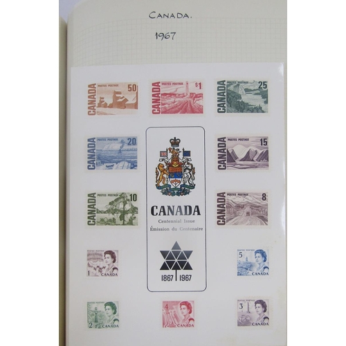 387 - Canada stamps: QV-QEII issues in album, stockbook, and sleeve of definitives, commemoratives, offici... 