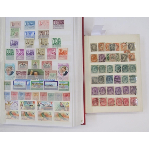 394 - GB & British Empire/Commonwealth Stamps: Box of 3 large +2 small stock books of mint & used QV-QEII ... 