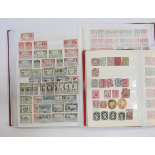 394 - GB & British Empire/Commonwealth Stamps: Box of 3 large +2 small stock books of mint & used QV-QEII ... 