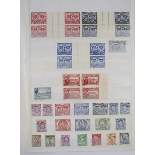 394 - GB & British Empire/Commonwealth Stamps: Box of 3 large +2 small stock books of mint & used QV-QEII ... 