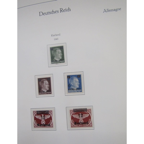 395 - German stamps: High grade mint and used Third Reich and German Occupation collection in 4 quality bl... 