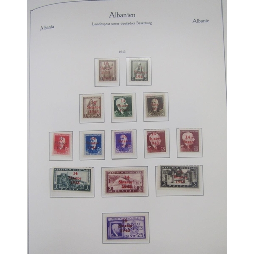 395 - German stamps: High grade mint and used Third Reich and German Occupation collection in 4 quality bl... 