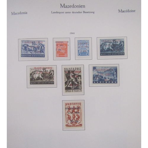 395 - German stamps: High grade mint and used Third Reich and German Occupation collection in 4 quality bl... 