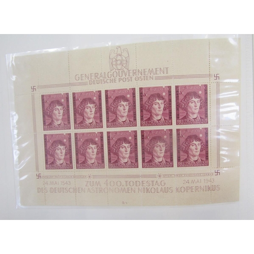 395 - German stamps: High grade mint and used Third Reich and German Occupation collection in 4 quality bl... 