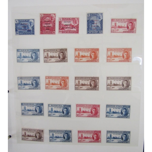 412 - GB and Br Empire/Commonwealth stamps: Two-box collection of 5 Westminster purposed albums in sleeves... 