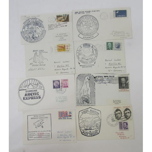 413 - USA Polar Stamps: Some 80 event-specific covers relating to polar region and exploration, some signe... 