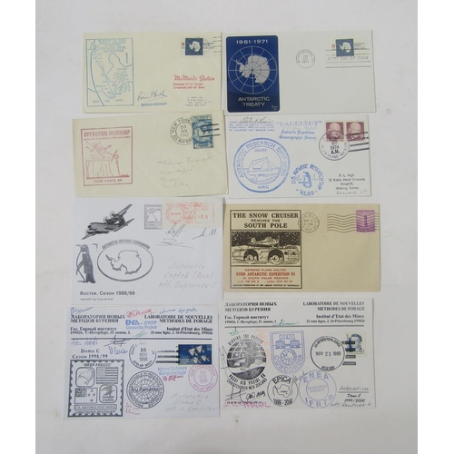 413 - USA Polar Stamps: Some 80 event-specific covers relating to polar region and exploration, some signe... 