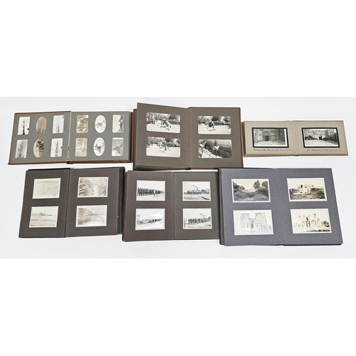 189 - Collection of fifteen albums of black and white photographs, mostly dating around the early 20th cen... 