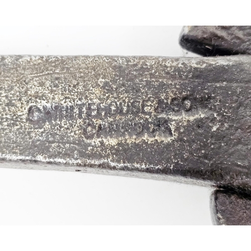 214 - Antique pickaxe by Whitehouse & Sons of Cannock, the steel head stamped with makers mark, with woode... 