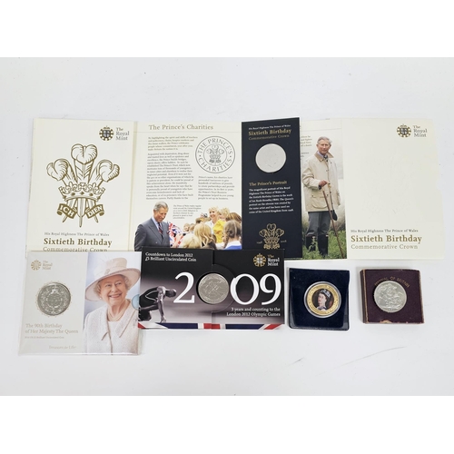 215A - 90th Birthday of Her Majesty Queen Elizabeth II 2016 £5 uncirculated coin, Countdown to London 2012 ... 