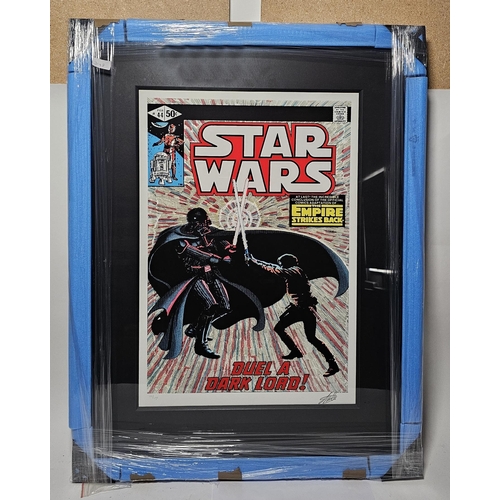 263 - (Signed) Stan LEE (1922-2018) Star Wars #44 - The Empire Strikes Back - Duel A Dark Lord
 Limited ed... 