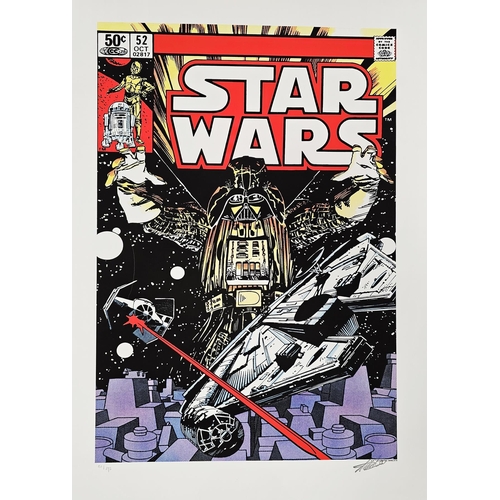 264 - Portfolio of Six Limited Edition Marvel Star Wars Comic Book Cover Prints Signed by Stan Lee, 2015
 ... 