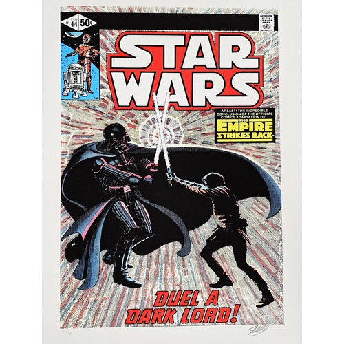 264 - Portfolio of Six Limited Edition Marvel Star Wars Comic Book Cover Prints Signed by Stan Lee, 2015
 ... 