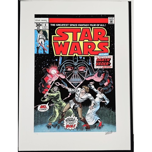 264 - Portfolio of Six Limited Edition Marvel Star Wars Comic Book Cover Prints Signed by Stan Lee, 2015
 ... 