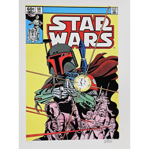 264 - Portfolio of Six Limited Edition Marvel Star Wars Comic Book Cover Prints Signed by Stan Lee, 2015
 ... 