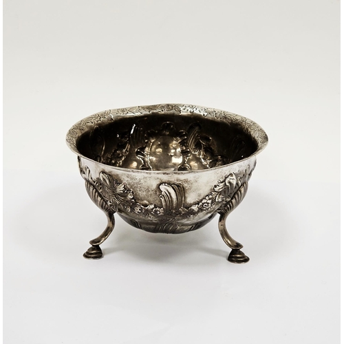 285 - Irish silver sugar bowl, Dublin hallmark, lacking date letter but probably late 18th century, maker ... 