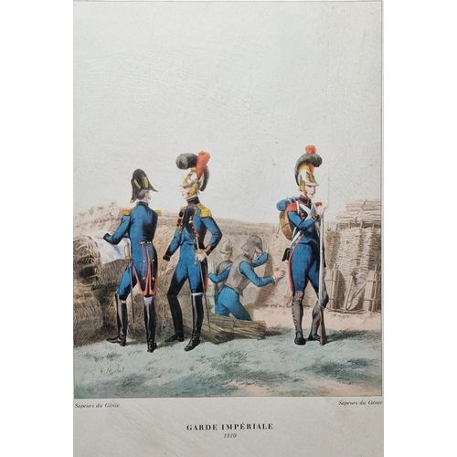 326 - Seven 19th century military lithographs, engravings and aquatints to include after William Heath (17... 