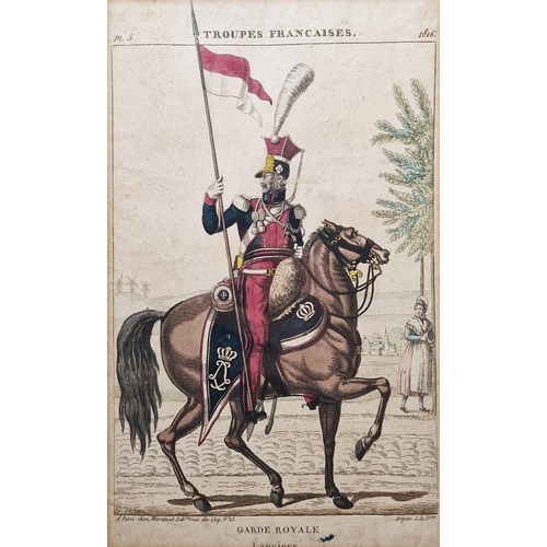 329 - Collection of 19th century coloured engravings and lithographs of military interest, including: a fr... 