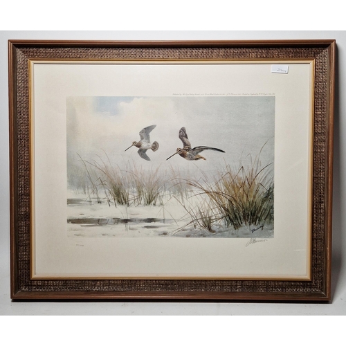 330 - After John Cyril Harrison (1898-1985)
 Two limited edition prints in colours, the first of two snipe... 