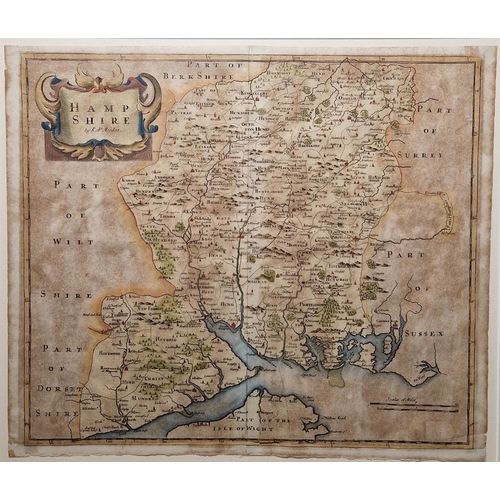 344 - Robert Morden (1650-1703)
  Three hand-coloured engraved maps to include 